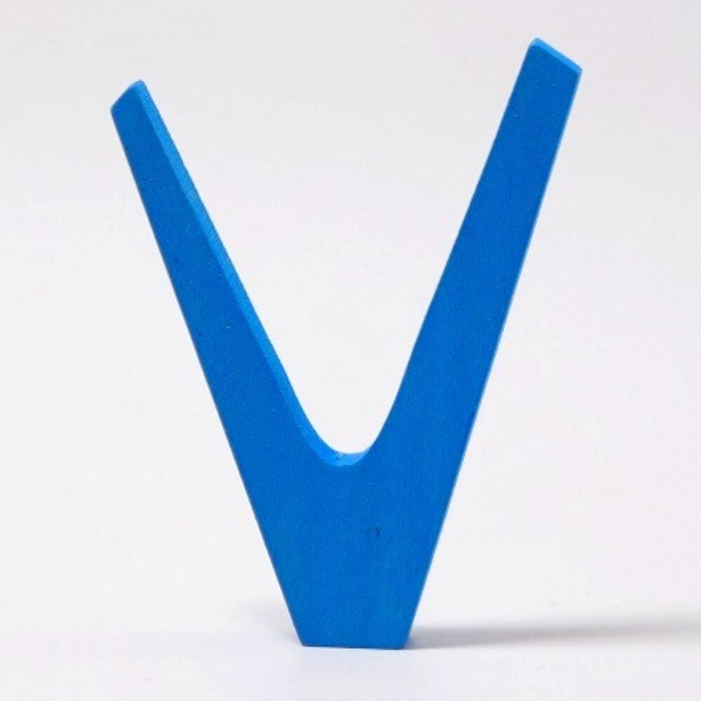 NWT Grimm's Wooden Toys Anthroposophical Letter V